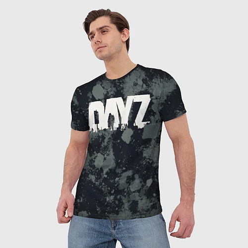 Мужская футболка DayZ Mud logo / 3D-принт – фото 3