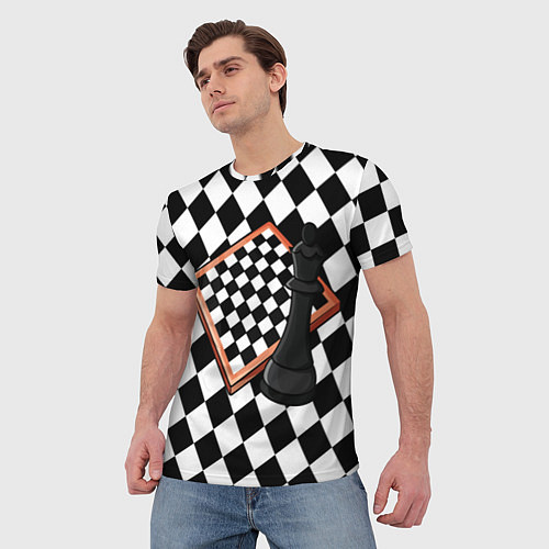 Мужская футболка Шахматы / 3D-принт – фото 3
