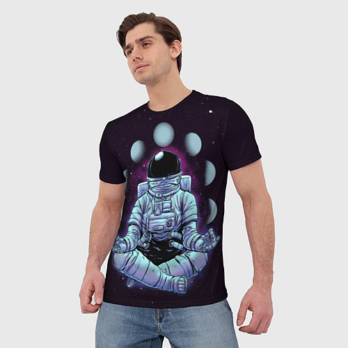 Мужская футболка Космическое Расслабление / 3D-принт – фото 3