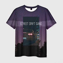 Футболка мужская Street Drift Gang Дрифт, цвет: 3D-принт