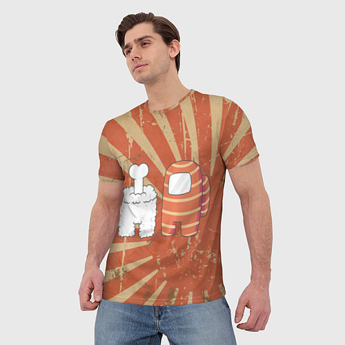 Мужская футболка СУШИ AMONG US IMPOSTOR / 3D-принт – фото 3