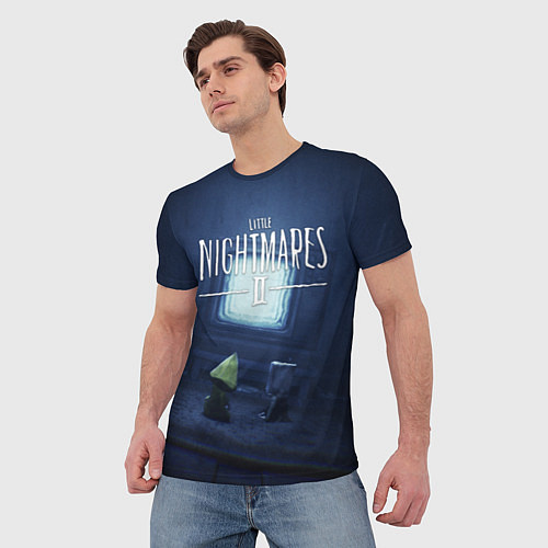 Мужская футболка LITTLE NIGHTMARES ЛИТЛ НАЙТМ / 3D-принт – фото 3