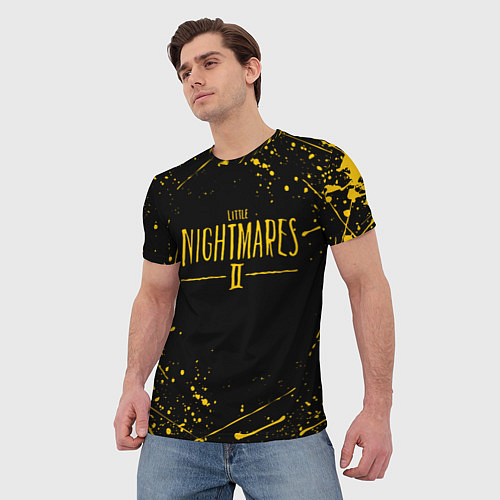 Мужская футболка LITTLE NIGHTMARES ЛИТЛ НАЙТМ / 3D-принт – фото 3