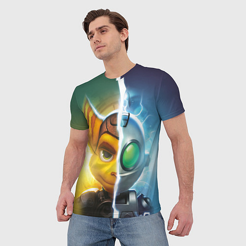 Мужская футболка Рэтчет и Кланr / 3D-принт – фото 3