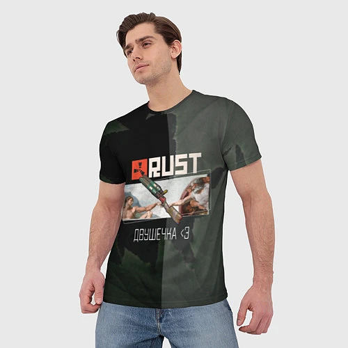 Мужская футболка Rust Мамкин Рейдер Раст / 3D-принт – фото 3