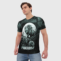 Футболка мужская Powerwolf, цвет: 3D-принт — фото 2
