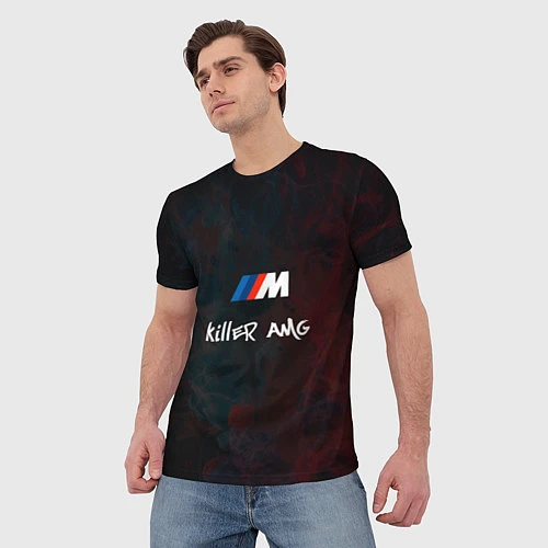 Мужская футболка BMW M AMG Killer / 3D-принт – фото 3