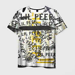 Футболка мужская LIL PEEP Vintage Graffiti Wall, цвет: 3D-принт