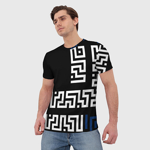 Мужская футболка Геометрический Минимализм / 3D-принт – фото 3
