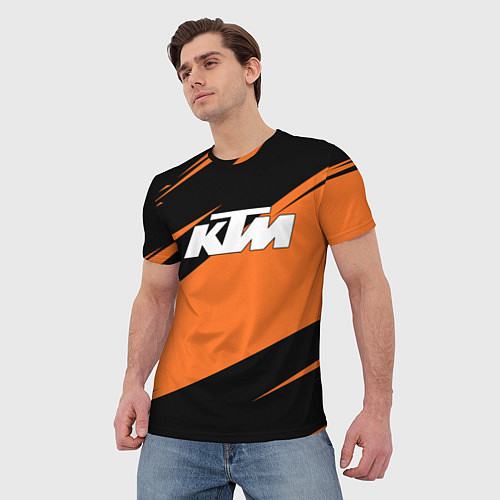 Мужская футболка KTM КТМ / 3D-принт – фото 3