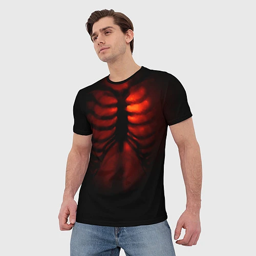 Мужская футболка Тепло души / 3D-принт – фото 3