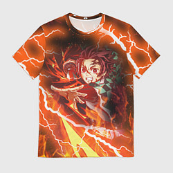 Футболка мужская КЛИНОК РАССЕКАЮЩИЙ ДЕМОНОВ, цвет: 3D-принт
