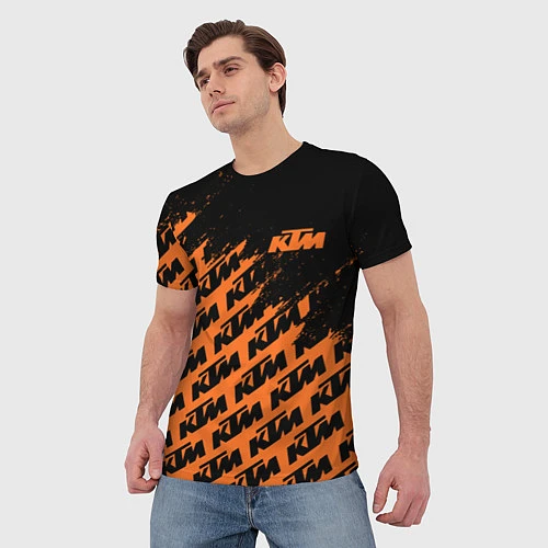 Мужская футболка KTM КТМ / 3D-принт – фото 3