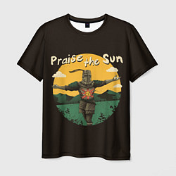 Футболка мужская Восхваляя солнце, цвет: 3D-принт
