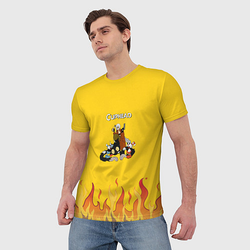 Мужская футболка CUPHEAD ДАНТЕ / 3D-принт – фото 3