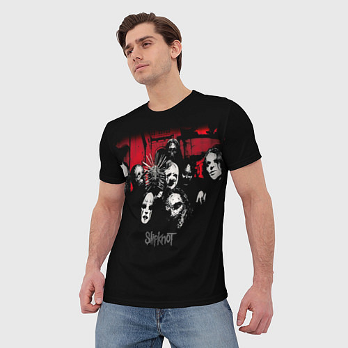 Мужская футболка Slipknot Группа / 3D-принт – фото 3