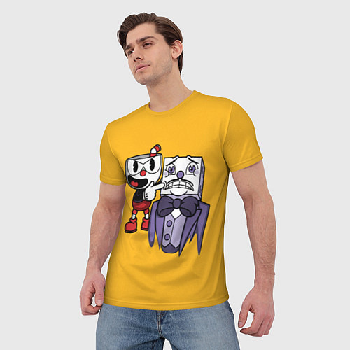 Мужская футболка CUPHEAD / 3D-принт – фото 3
