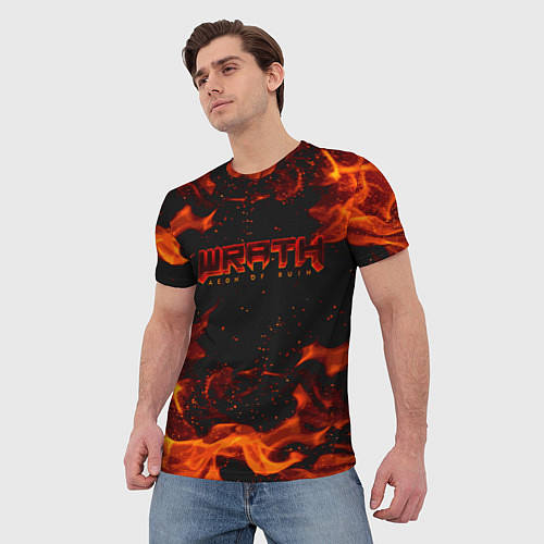 Мужская футболка WRATH: Aeon of Ruin FIRE / 3D-принт – фото 3