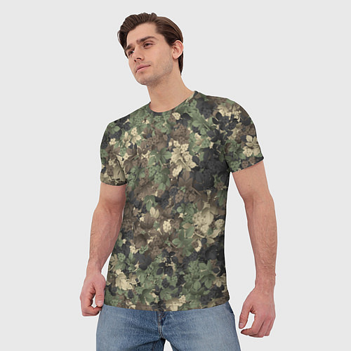 Мужская футболка Хмельной камуфляж / 3D-принт – фото 3