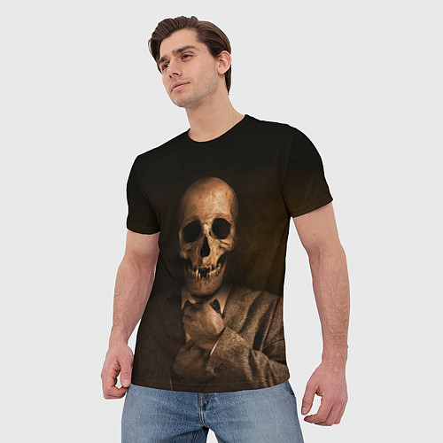 Мужская футболка Мистер Скелет / 3D-принт – фото 3