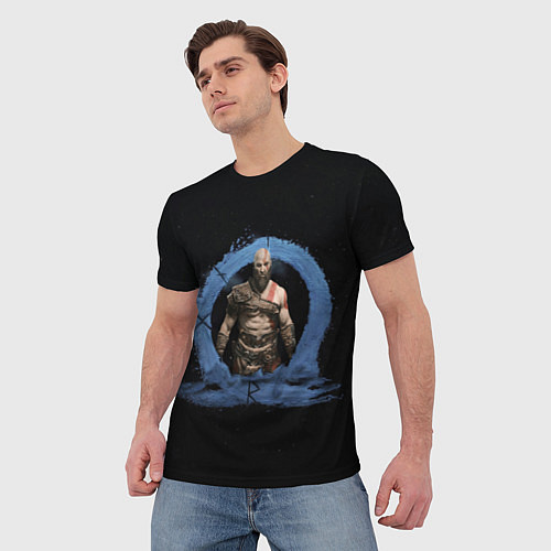 Мужская футболка God of war Ragnarok / 3D-принт – фото 3