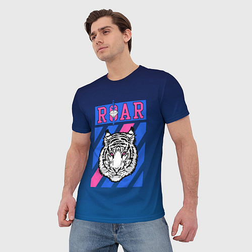 Мужская футболка Roar Tiger / 3D-принт – фото 3