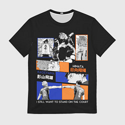 Футболка мужская Хината и Кагеяма, цвет: 3D-принт