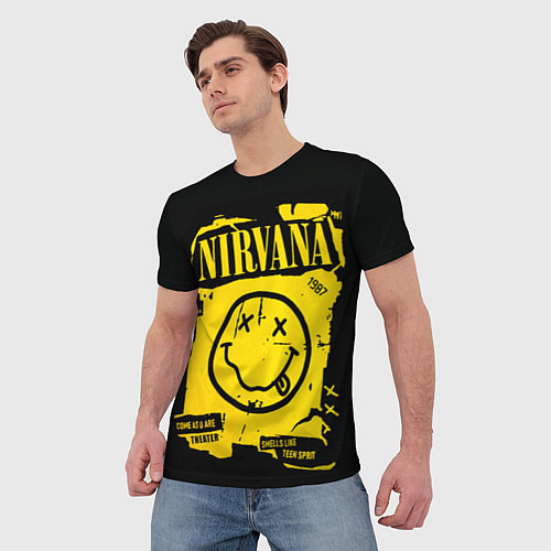 Мужская футболка Nirvana 1987 / 3D-принт – фото 3