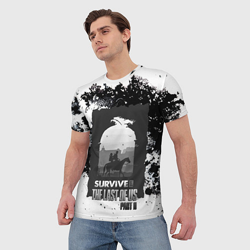 Мужская футболка The Last of US SURVIVE / 3D-принт – фото 3
