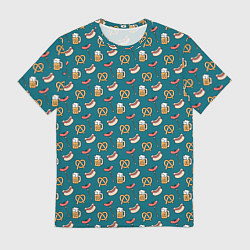 Футболка мужская Узор для Октоберфеста, цвет: 3D-принт