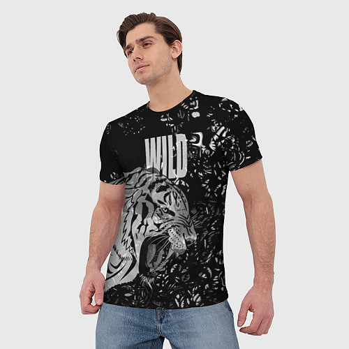Мужская футболка WILD ДИКИЙ / 3D-принт – фото 3