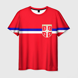 Футболка мужская Сборная Сербии, цвет: 3D-принт