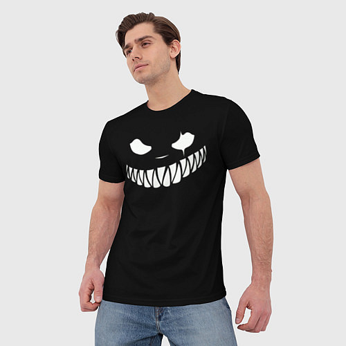 Мужская футболка Злая улыбка / 3D-принт – фото 3