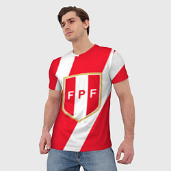 Футболка мужская Сборная Перу, цвет: 3D-принт — фото 2