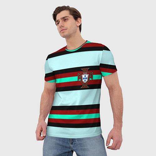 Мужская футболка Сборная Португалии / 3D-принт – фото 3