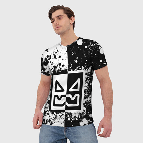 Мужская футболка GEOMETRY DASH ГЕОМЕТРИ ДАШ / 3D-принт – фото 3