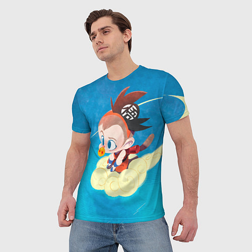 Мужская футболка Baby Goku / 3D-принт – фото 3