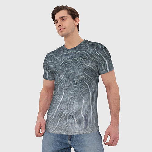 Мужская футболка Negative Waves / 3D-принт – фото 3