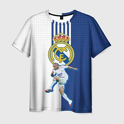 Футболка мужская Роберто Карлос Реал Мадрид, цвет: 3D-принт