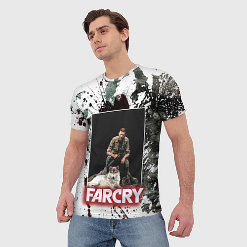 Мужская футболка FARCRY WOLF / 3D-принт – фото 3