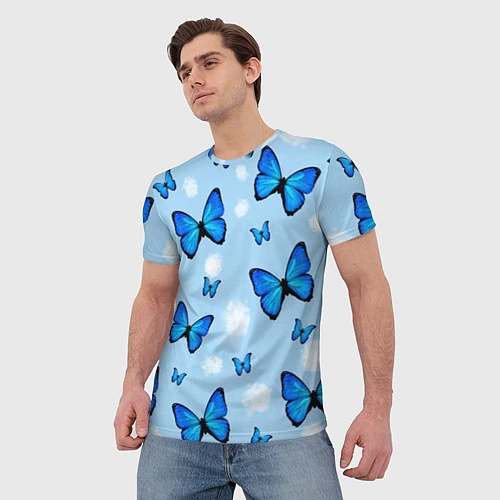 Мужская футболка Бабочки Моргенштерна / 3D-принт – фото 3