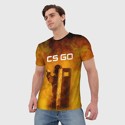 Мужская футболка CS GO SWAT КС ГО Z / 3D-принт – фото 3