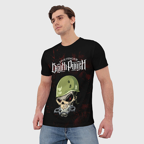 Мужская футболка Five Finger Death Punch / 3D-принт – фото 3