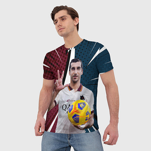 Мужская футболка Генрих Мхитарян / 3D-принт – фото 3