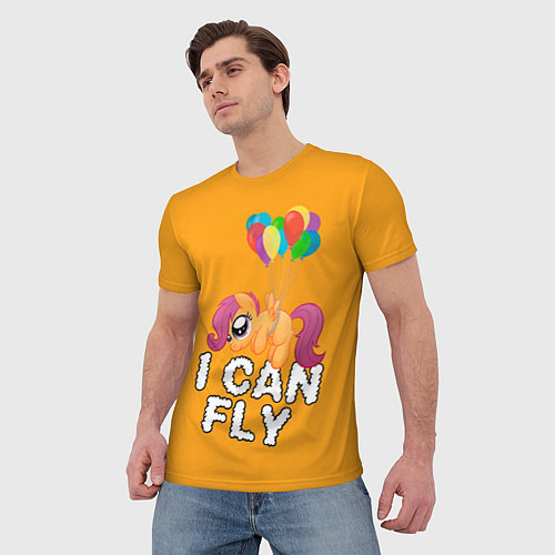 Мужская футболка Я могу летать / 3D-принт – фото 3