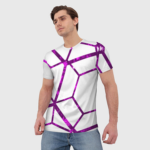 Мужская футболка Hexagon / 3D-принт – фото 3