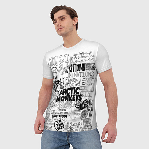 Мужская футболка Arctic Monkeys / 3D-принт – фото 3