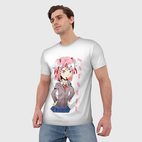 Мужская футболка Doki Doki NATSUKI / 3D-принт – фото 3