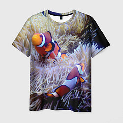 Футболка мужская Клоуны в актинии, цвет: 3D-принт