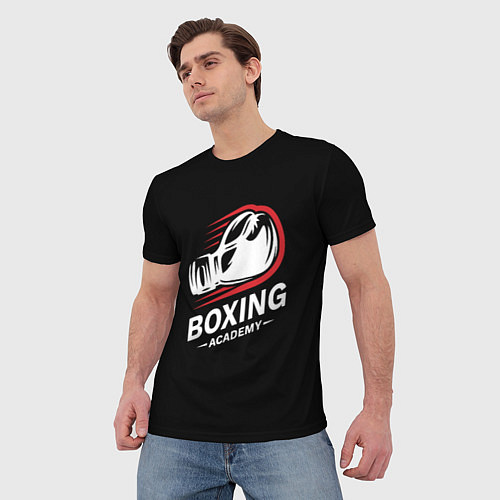 Мужская футболка Бокс / 3D-принт – фото 3